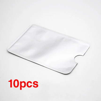 blank (10pcs) Хорошее качество Анти Rfid Блокировка ридер замок банк держатель для карт Защита Id банковский Чехол для карт NFC алюминиевый кредитный держатель для карт s - Цвет: blank (10pcs)
