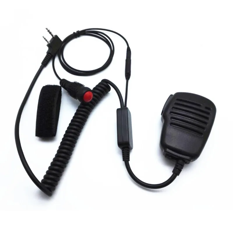YIDATON 2-контактный плечевой дистанционный динамик микрофон PTT для Kenwood Wouxun Puxing Baofeng