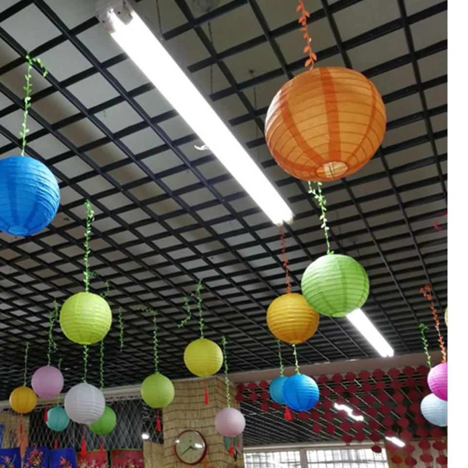 20 шт./компл. китайский фонарь бумажные фонарики украшения для вечеринок шар