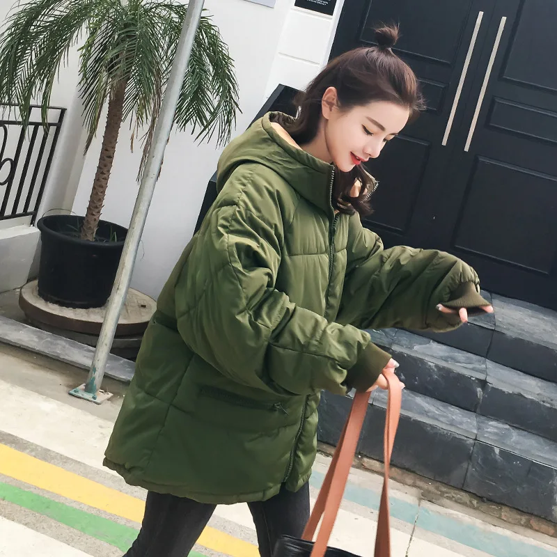 Fitaylor Женская свободная куртка большого размера Короткая Толстая парка с