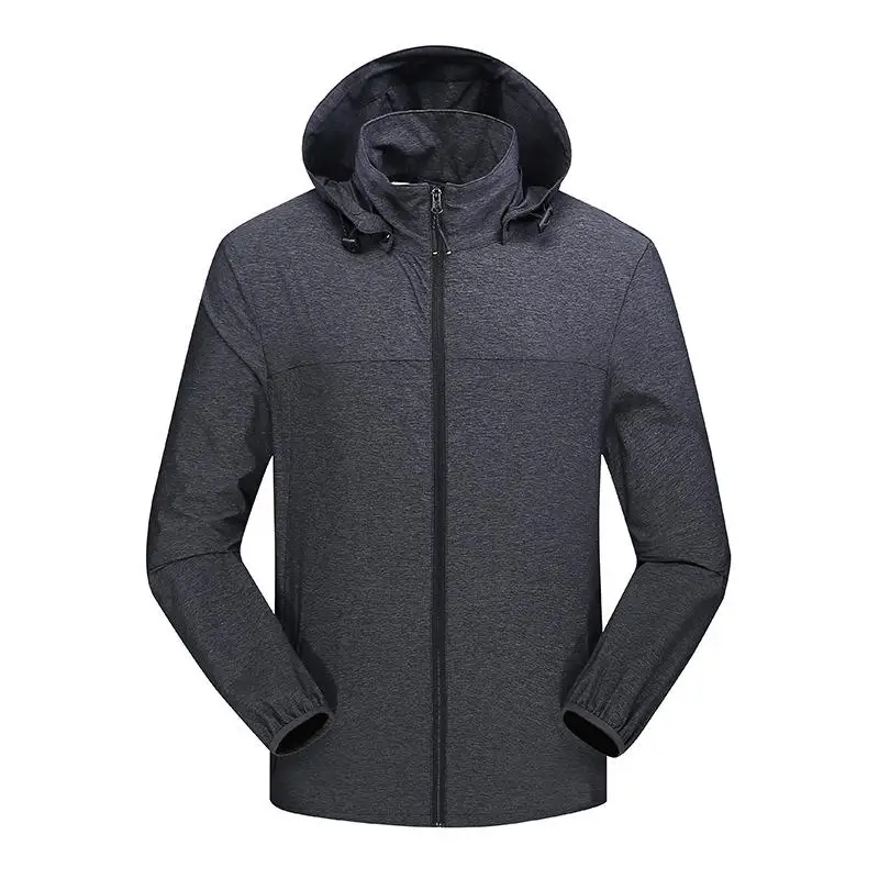 Новый Для мужчин s солнце защитный водостойкий Курточка бомбер наружное ветровка