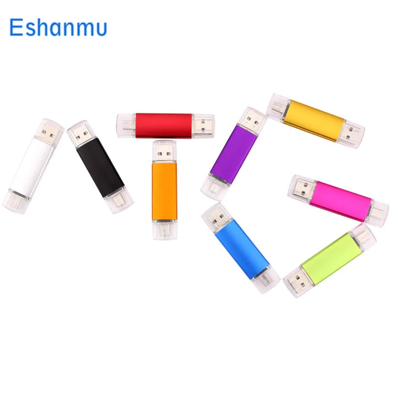 ESHANMU otg Pendrive USB Flash Drive Смартфон 4 ГБ/8 ГБ/16GB32GB/64 ГБ Pen 2.0 для смартфонов|u disk|otg usb flash