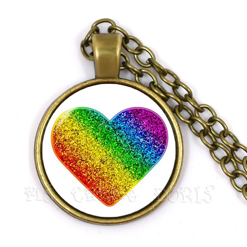 Радужное ожерелье для геев парадов женщин мужчин лесбиянок гордость с радугой - Фото №1