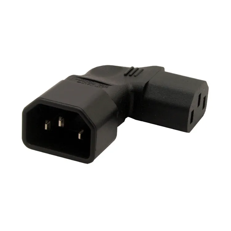 Вертикальный прямоугольный переходник IEC 320 C14 male к C13 famale|connector f|connector iecmale power connector