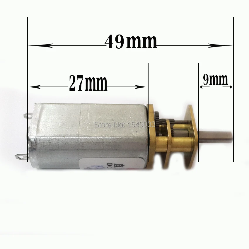Новый 13 мм 45 об/мин 12 В постоянного тока мотор-редуктор с высоким крутящим