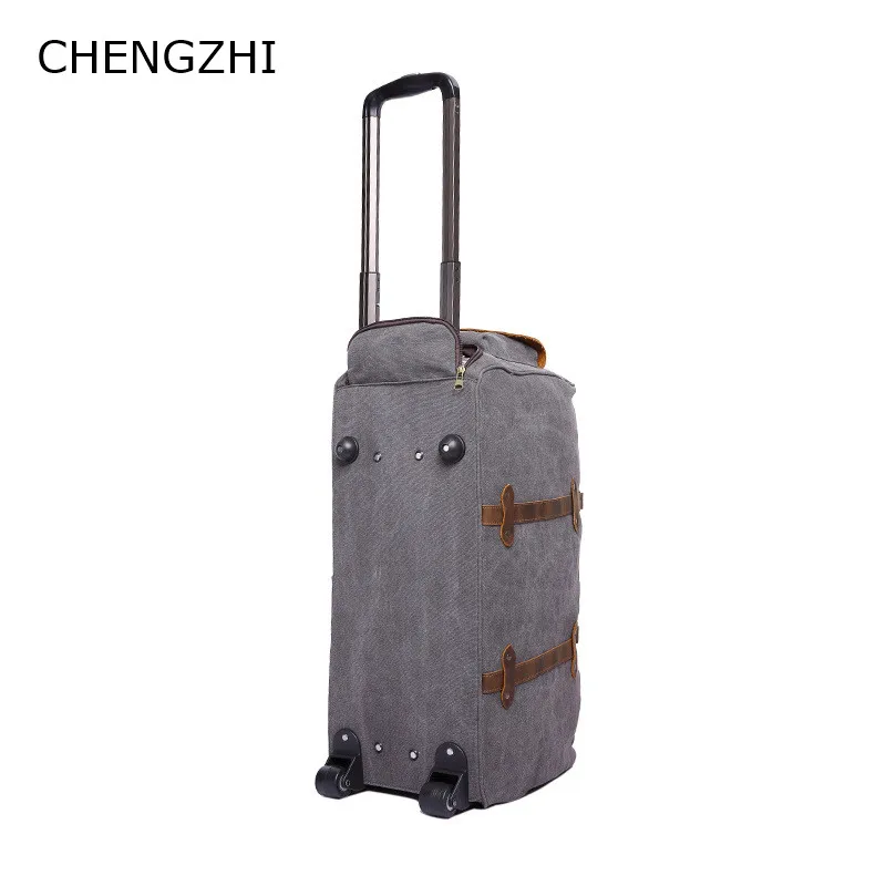 CHENGZHI высококачественные мужские дорожные сумки чемодан с колесами износостойкая багажная сумка чемодан на колесиках