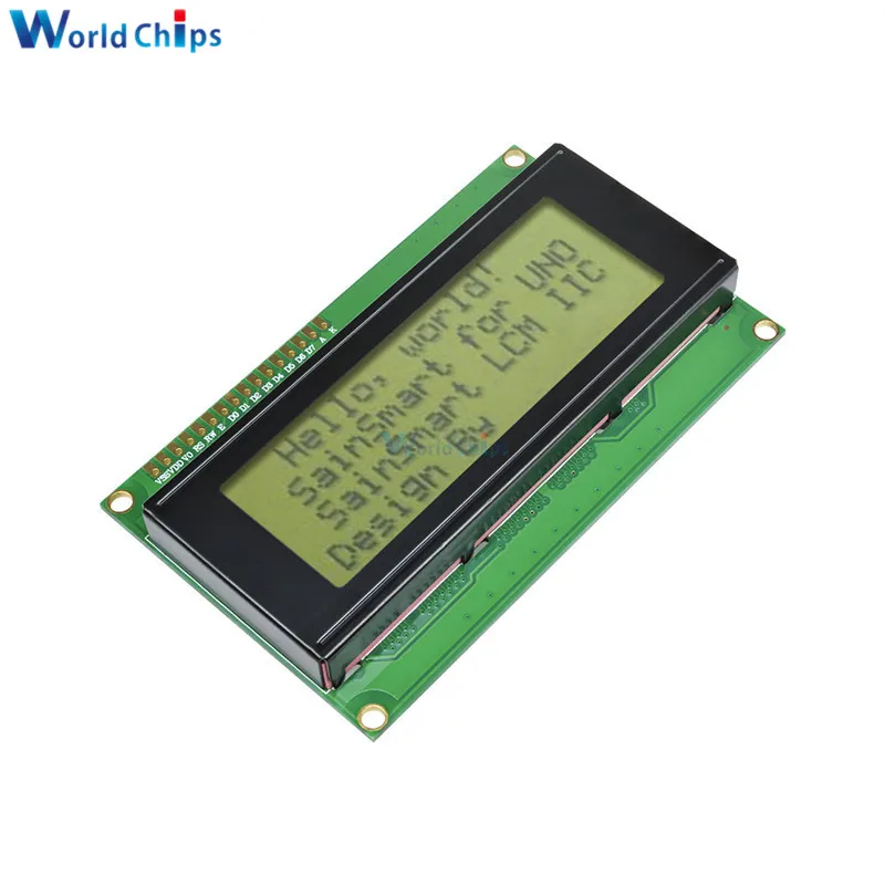 2004 204 20x4 Модуль ЖК дисплея контроллер HD44780 желтый черный свет для Arduino|lcd display
