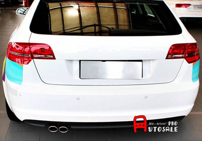 Серебряный для Audi A3 8V 2008 2015 качественный нержавеющий хвостовой глушитель