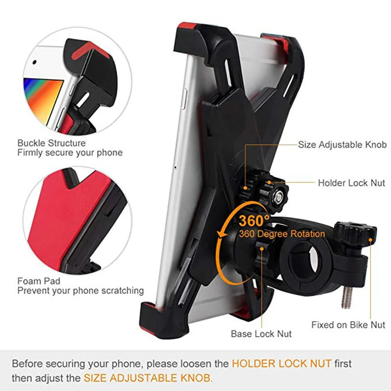 360 Универсальный велосипед Велоспорт держатель кронштейн для 3 5 &quot 7&quot сотовый