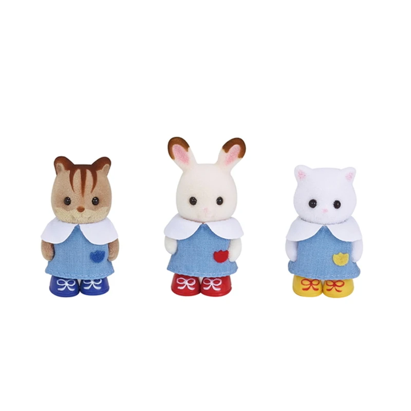 Sylvanian Family кукольный домик с пушистыми животными 3 шт. детский набор друзьями и