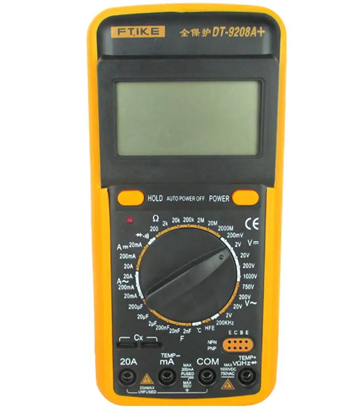 Цифровой мультиметр FTIKE DT9208A + цифровой многофункциональный ACA/DCA измеритель