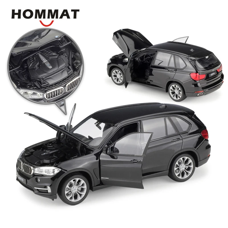 Модель автомобиля HOMMAT 1:24 Welly X5 SUV литой автомобиль из сплава коллекционная