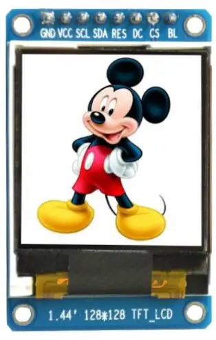 1 44 дюймовый TFT LCD ST7735 контроллер фотографический модуль 128*128 8-контактный 65K цвет |