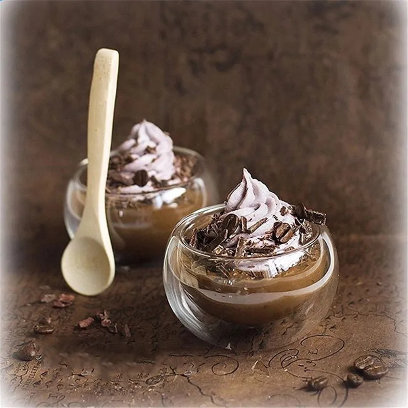 6 шт./компл. 50 мл термостойкая двухслойная стеклянная чайная чашка элегантная