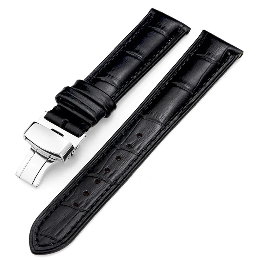 B Style black line 22 мм полосы для Xiaomi Amazfit Pace/Stratos 2 ремешок из натуральной кожи ремешок для Amazfit Stratos 2/2S браслет универсальный ремешок для часов - Цвет: B Style black line