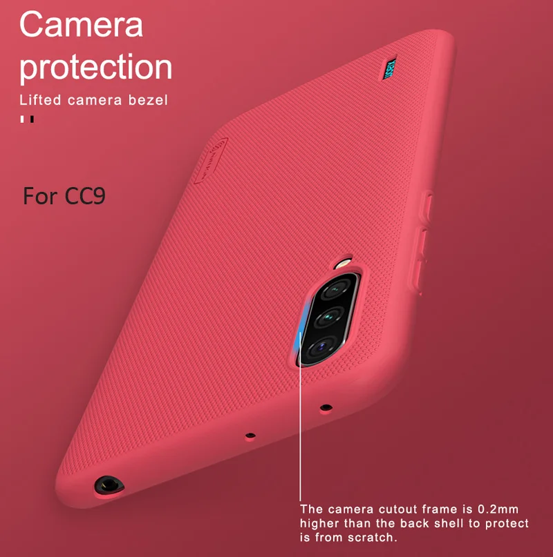 Nillkin матовый защитный чехол для Xiaomi CC9 CC9e Жесткий пластиковый Чехол