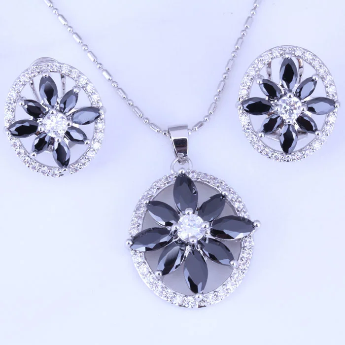 Любовный монолог классический черный имитация оникс кубического циркония