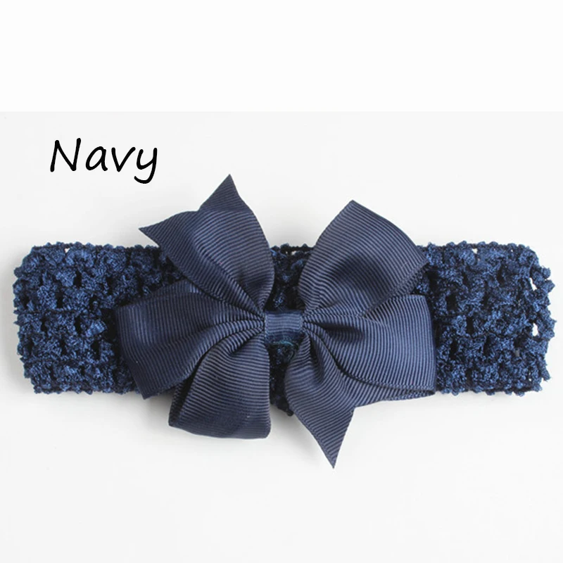 Повязка на голову с широким бантом для девочек эластичная резинка волос повязка