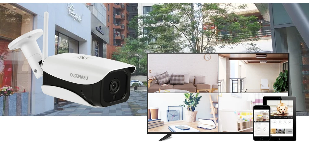USAFEQLO камера 5MP 3MP 2MP H.265 Wifi безопасности Водонепроницаемая цилиндрическая камера CCTV IR ночного видения 6 Массив ИК CCTV домашняя металлическая камера