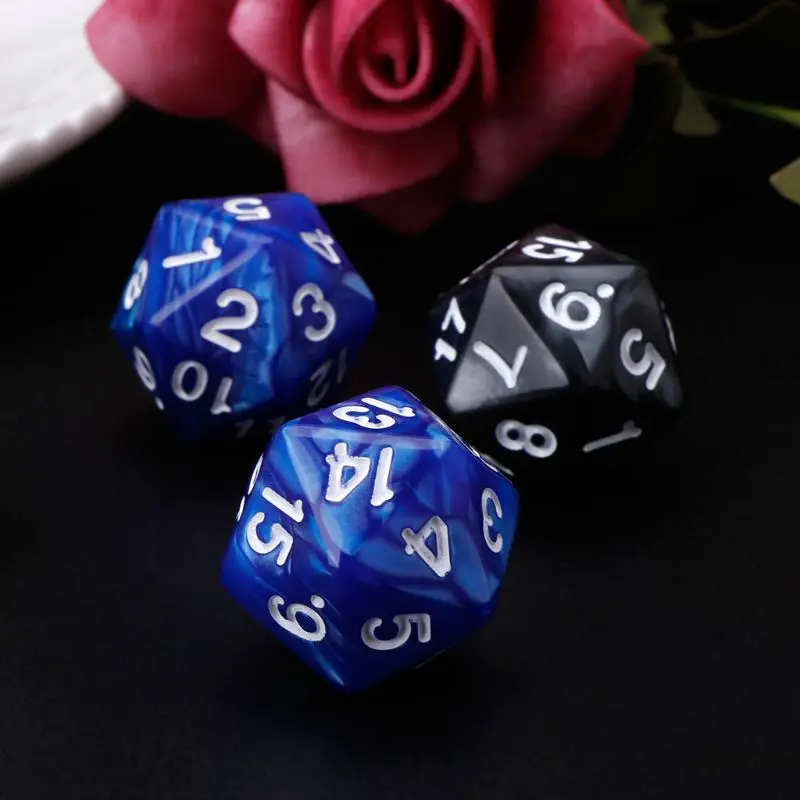 

10pcs/set 20 Sided Dice D20 Polyhedral Dices For Dungeons & Dragon D&D RPG Poly Desktop Table Games