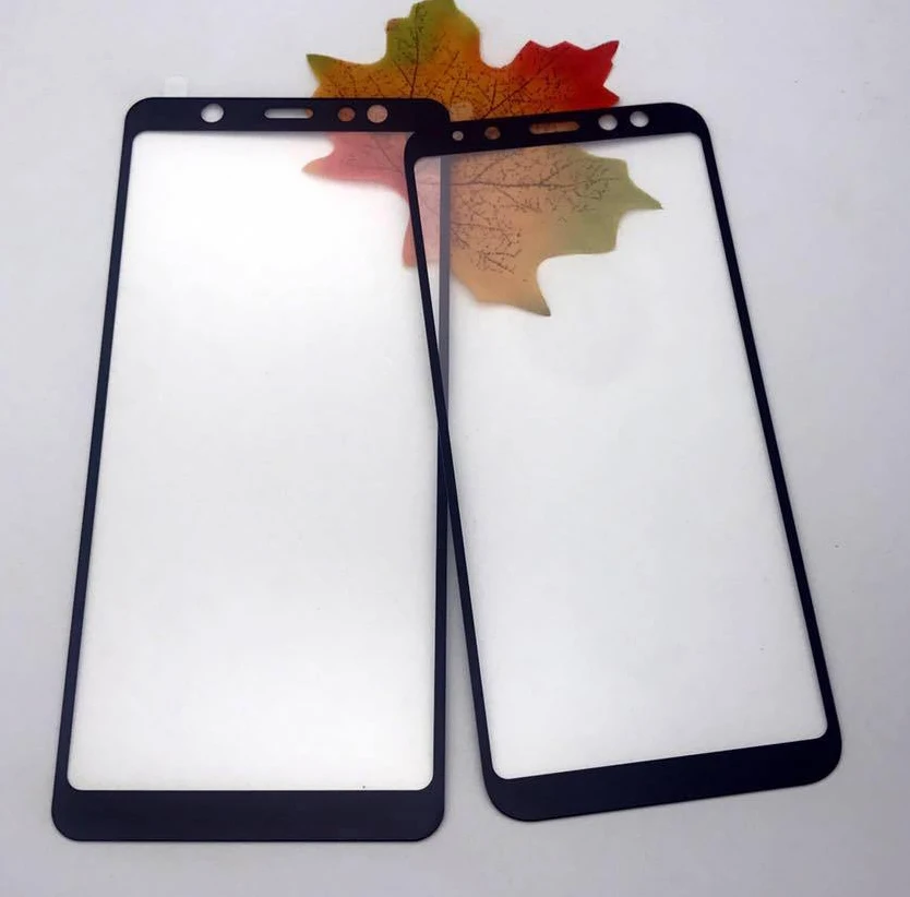 Закаленное стекло с полным покрытием для Samsung Galaxy A6 2018 SM A600F 2 шт. защитная пленка
