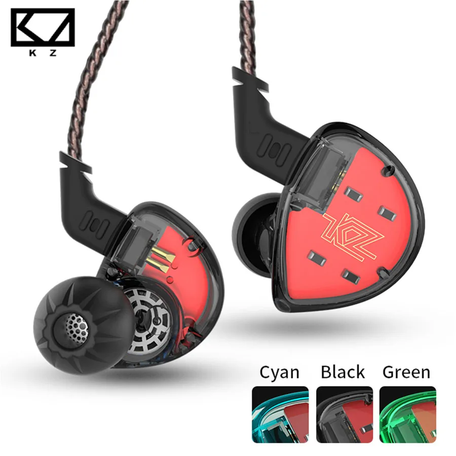 AK Audio KZ ES4 5BA сбалансированные наушники вкладыши HIFI спортивные для бега ES4|Наушники