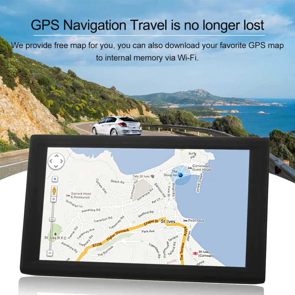 Автомобильный GPS навигатор с сенсорным экраном HD 9 дюймов 256/8 ГБ|GPS для транспорта|
