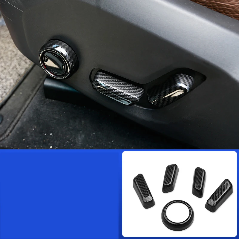 carbon fiber abs car seat adjust button trims for volvo xc60 2017 2018 2019 2020 2021 2022 cover XC90 S90 V90 S60 v60 interior | Автомобили