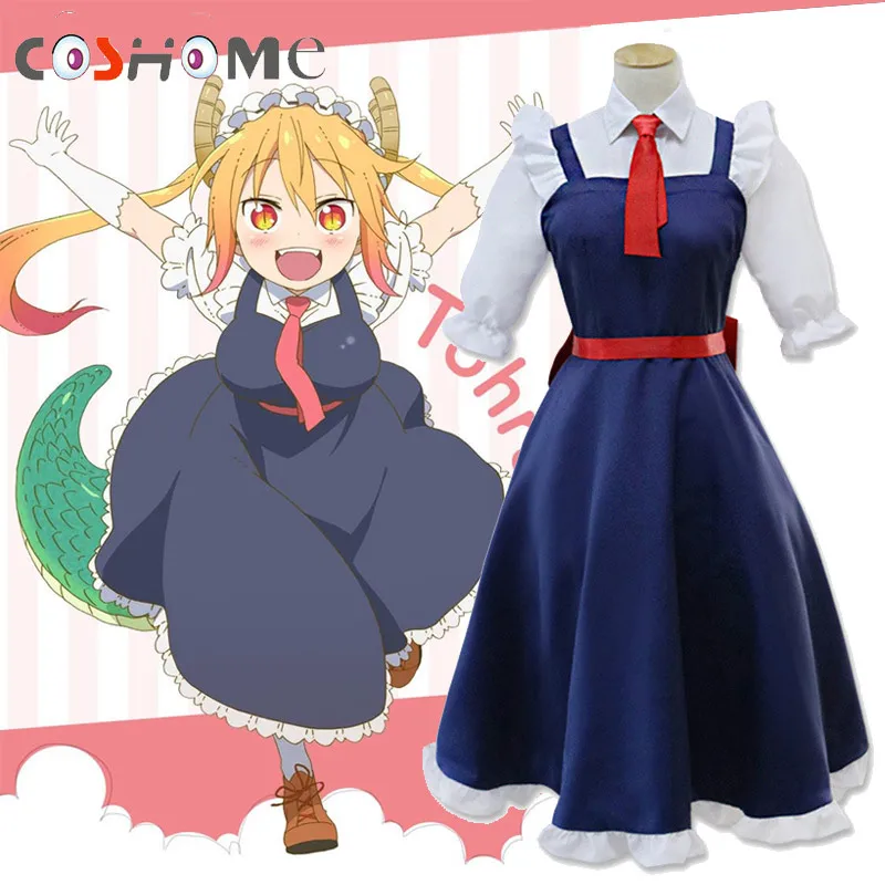 Coshome Дракон горничная Tohru Косплей костюмы Kobayashi San Chi нет горничной форма дракона