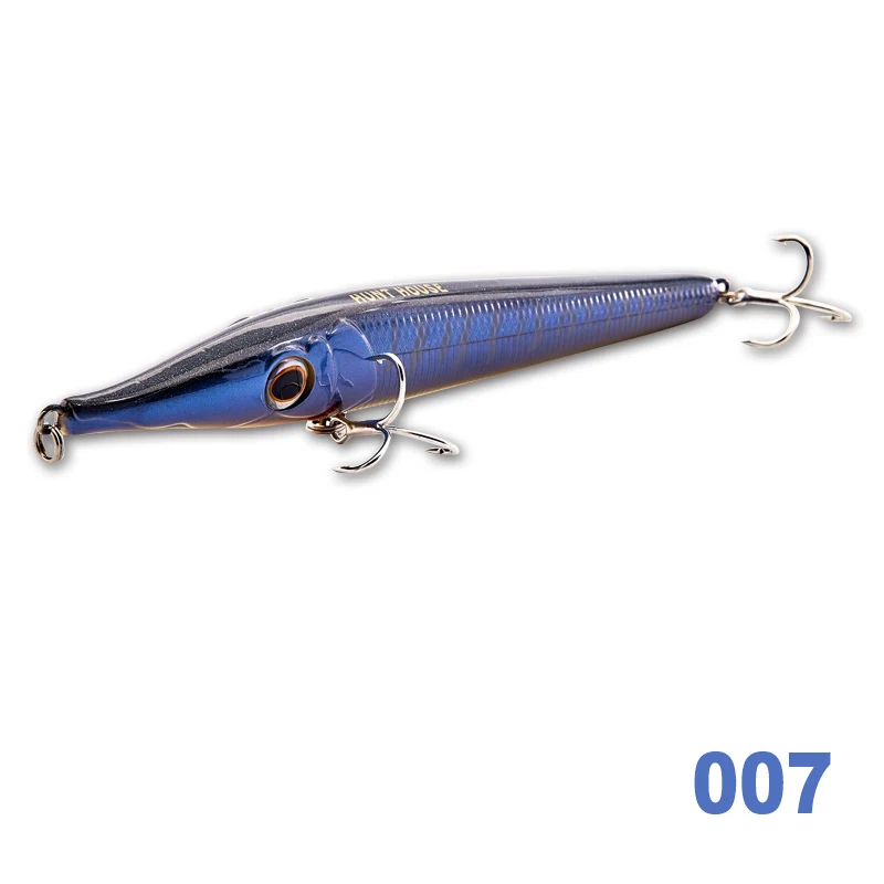 007 Hunthouse stickbait карандаш, жесткая приманка для рыбалки, плавающая приманка, 146 мм, 19 г, Тонущий Карандаш, 146 мм, 35 г, Воблер для морского баса - Цвет: 007