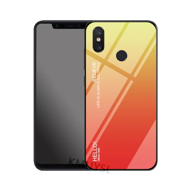 Для Xiao mi Red mi 7 Note 7 6 Pro 5 Plus 6A 5A Prime чехол из закаленного стекла с градиентом для Xiaomi mi 9 8 SE A2 Lite A1 5X 6X чехол