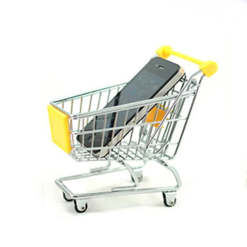 Миниатюрная корзина для покупок хранения игрушек ручная держатель телефона