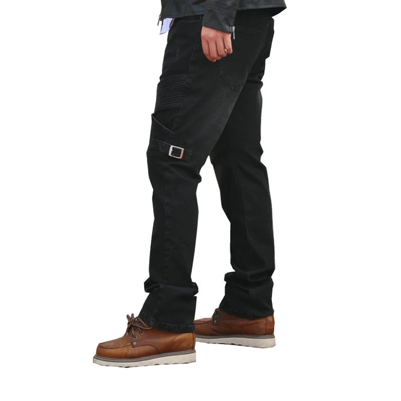 Мужские Водонепроницаемые джинсы для езды на мотоцикле с армированными