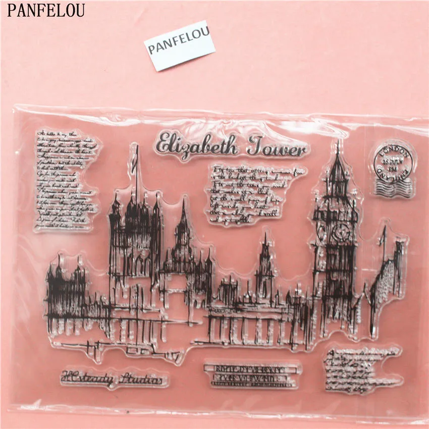 PANFELOU флаги замок прозрачный силиконовый штамп/печать DIY Скрапбукинг/фотоальбом