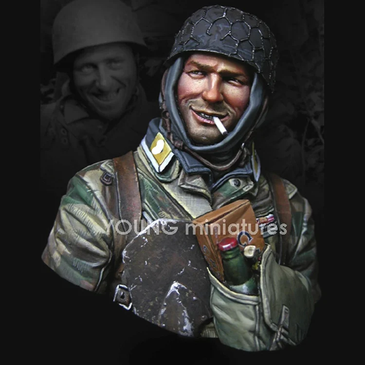 Коллекция 1/10 года модель Fallschirmjager из смолы GK военная тема Второй мировой войны