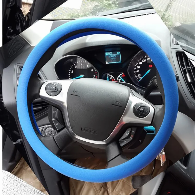 Универсальный автомобильный чехол на руль авто силиконовые руль перчатки покрытие автомобиля для укладки