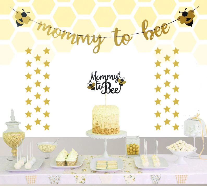 1 комплект, серия Honeybee, милые шары для детей, бумага для мамы и пчелы, баннер, пчела, торт, Топпер, дети, подарок вечеринка по случаю Дня рождения, украшение