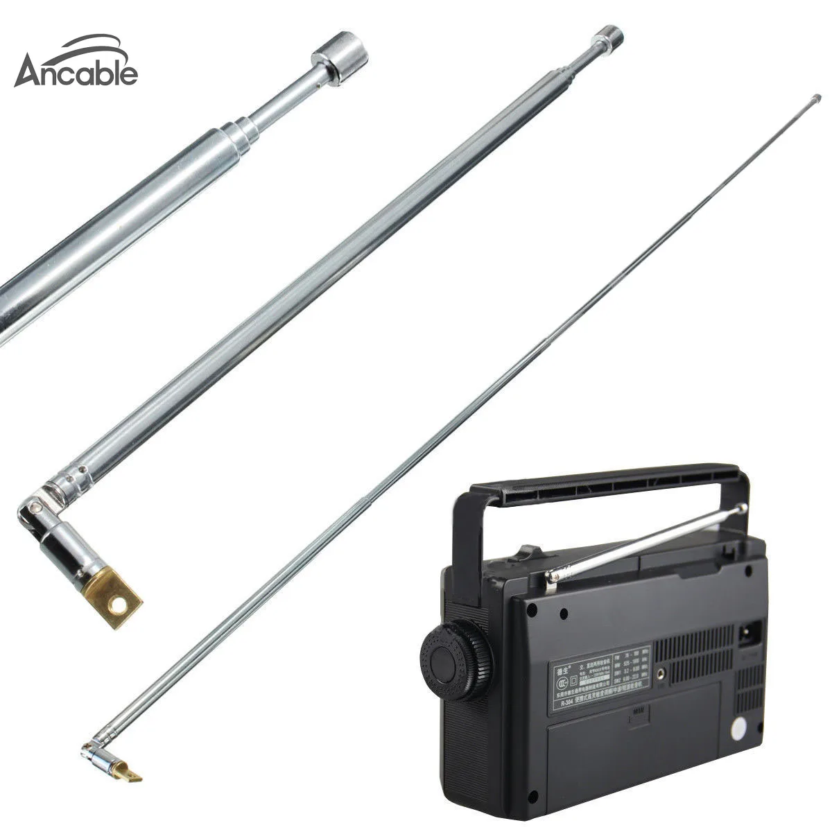 5-Pack Замена 62 см 24," длинная 4 секции телескопическая антенна для радио AM FM tv