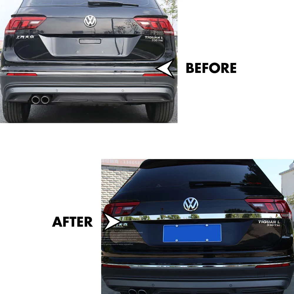 Литье задней двери багажника из нержавеющей стали для VOLKSWAGEN TIGUAN 2017 2018 2019