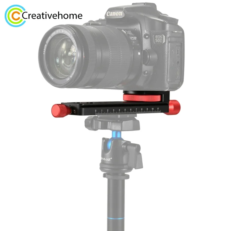 Cabeça do Tripé Prato de Liberação Puluz Macro Focando Rail Slider Close-up Tiro Rápida Titular