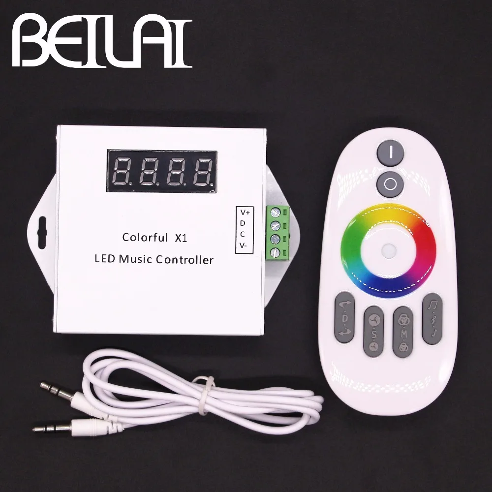 BEILAI DC 12 В светодиодный музыкальный контроллер Dream color RGB сенсорный пульт