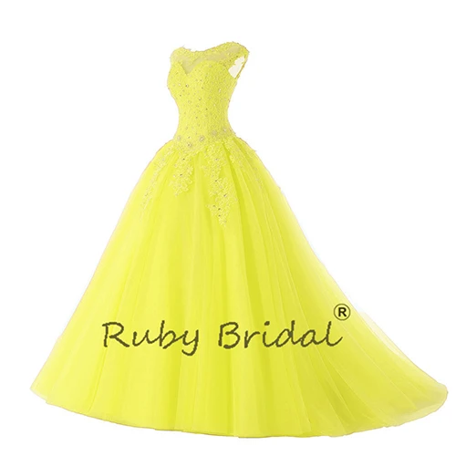 Ruby Bridal/Новинка пышные платья бальное платье из органзы кружевное Золушки с