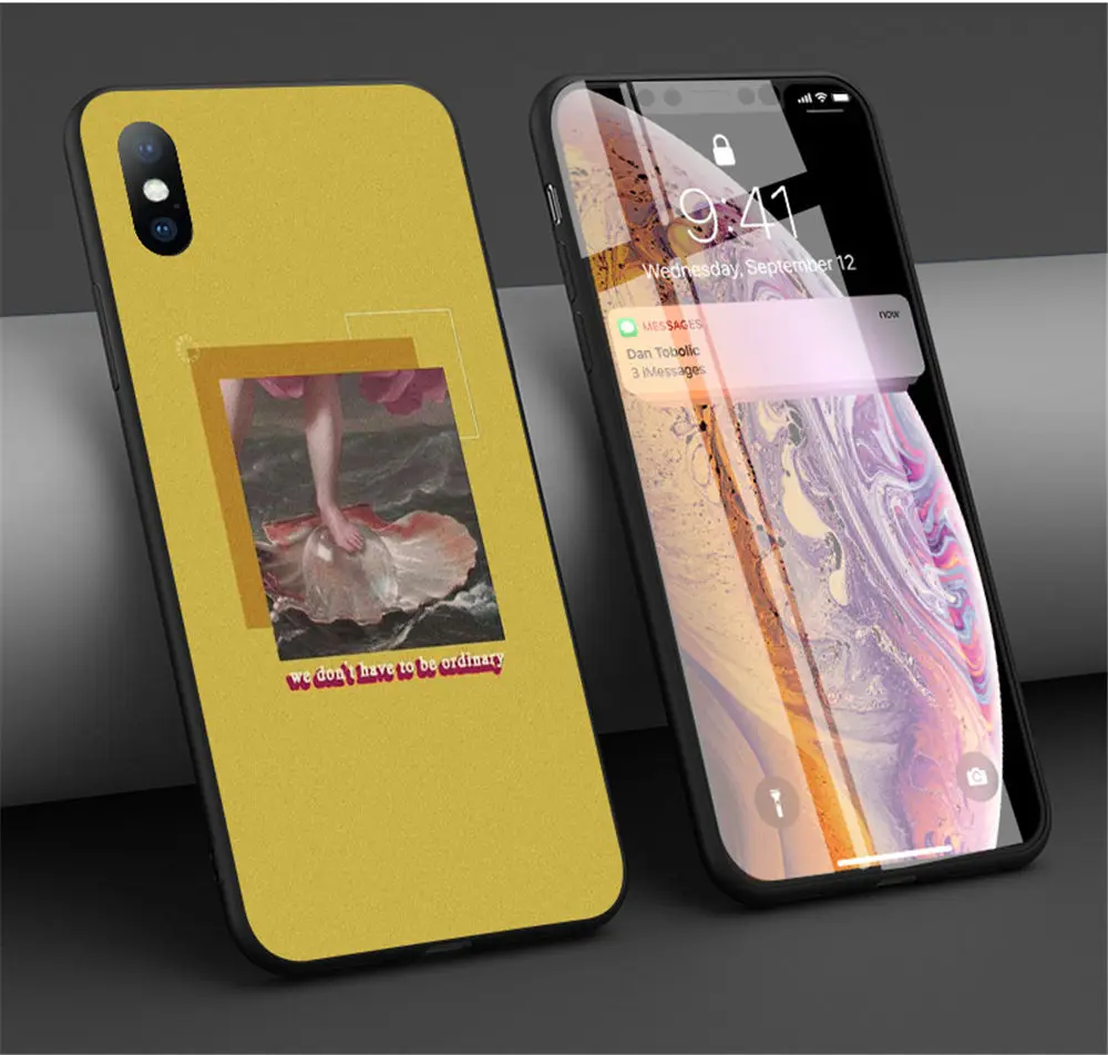 Ottwn абстрактное искусство картины Чехол для телефона для iPhone X 6 6S 7 8 Plus XR XS Max 5 5S SE силиконовый мягкий чехол s звездное небо задняя крышка