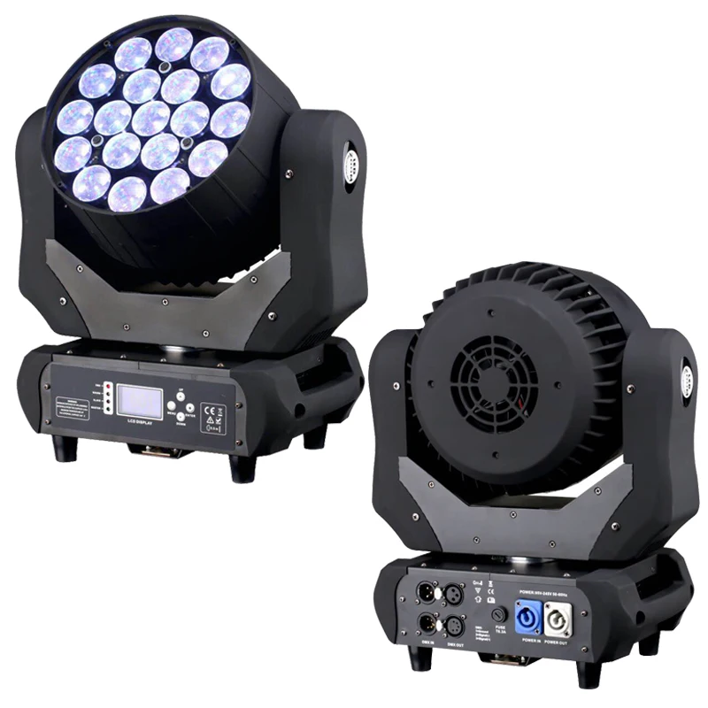 

Aura 19X10W 4in1 RGBW ZOOM LED Moving Head Wash Light DJ Stage Lighting For Event Party Same With Martin Lyre Zoom Stage Lights