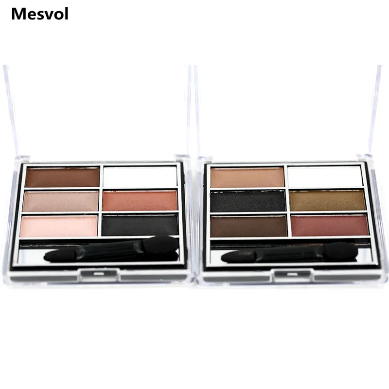 Палетка теней для век матовых макияж 6 цветов полноразмерная сетка 7 2 г BP6711 1 шт. |