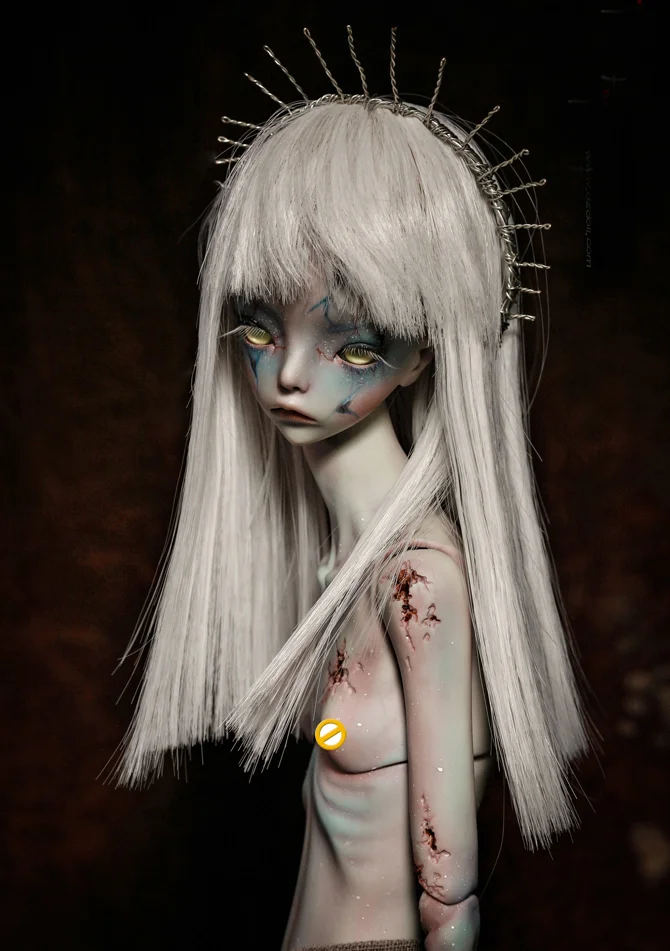Бесплатная доставка 1/4 bjd кукла Hermit IX серо зеленый цвет|tiny delf|bjd dolldoll doll |
