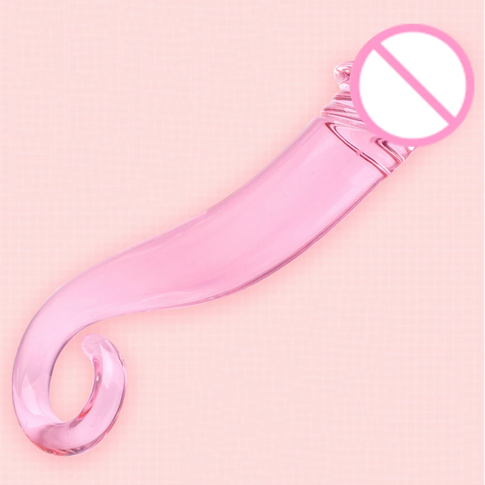 Reusable Women Masturbation Glass Dildo Anal Butt Plug Fake Penis Adult Sex Toy Features: Prostate Massager | Красота и здоровье