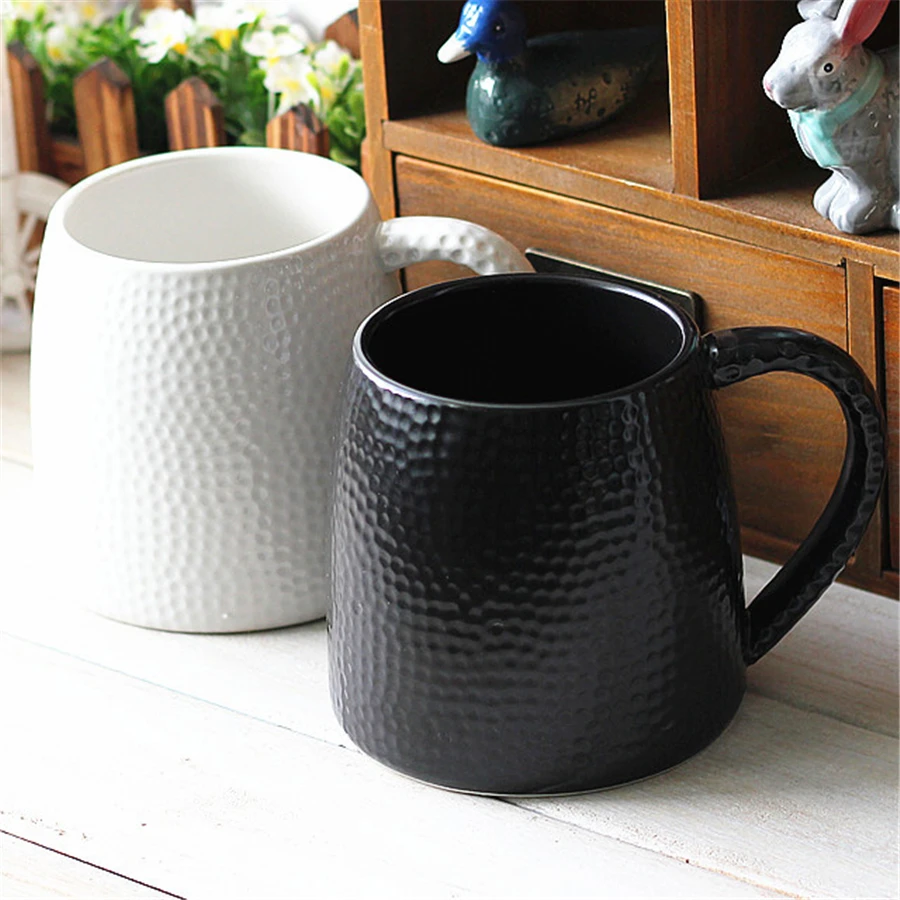 Большие черные и белые кофейные кружки чашка креативные товары изысканная