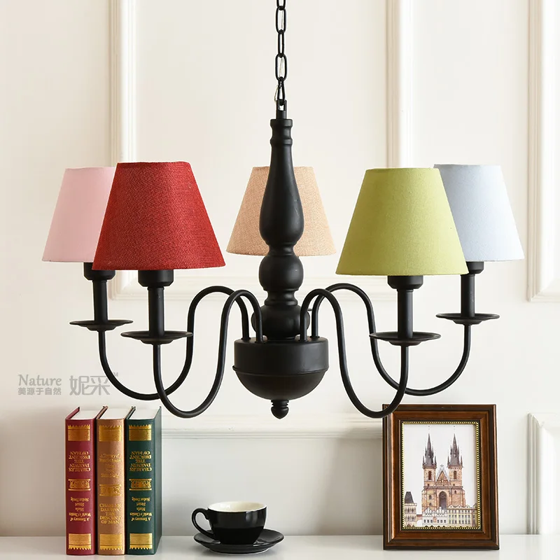 Освещение для детской кровати в европейском стиле E27 держатель лампы 220 В цветной