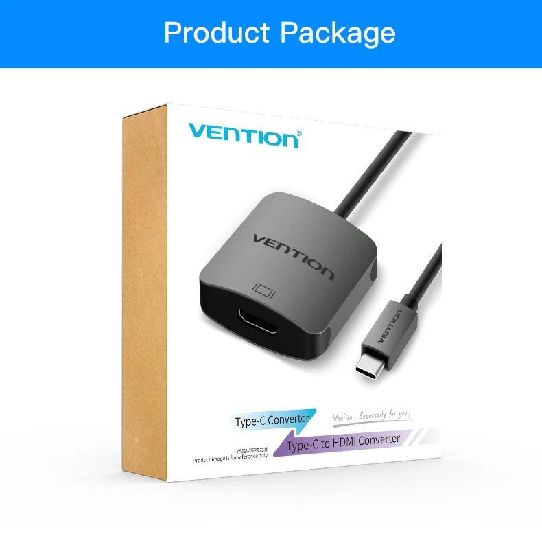 Vention USB C HDMI 4K USB 3,1 type C-HDMI Famale адаптер для MacBook Chromebook Pixel huawei mate 10 usb type-c HDMI адаптер